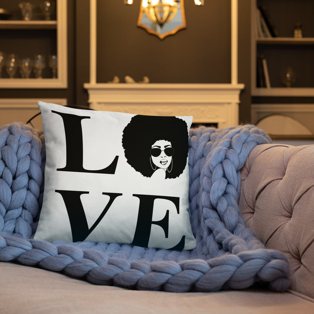 Black Love Pillow