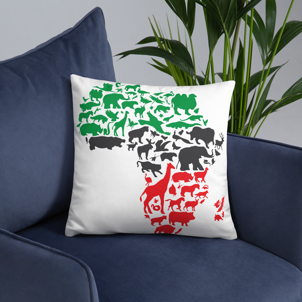 Africa Animal Print Pillow