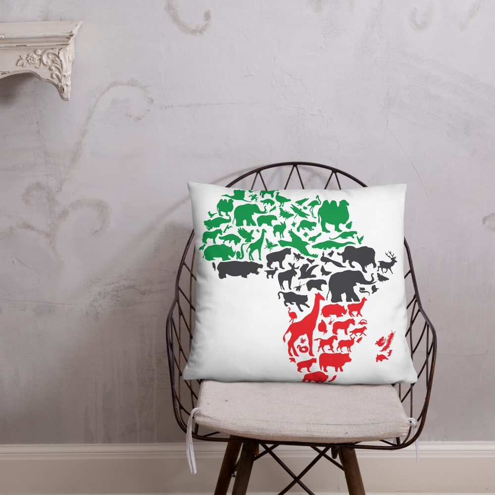 Africa Animal Print Pillow