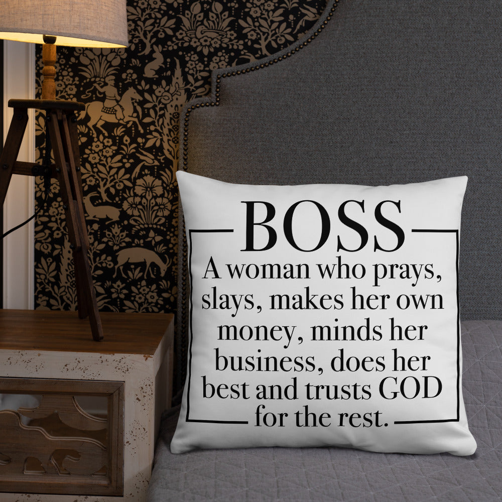 Boss Definition Pillow