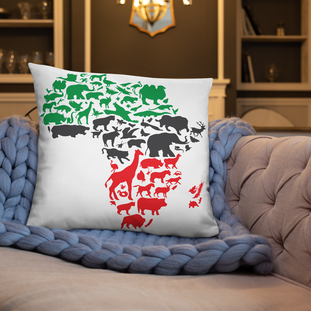 Africa Animal Print Pillow