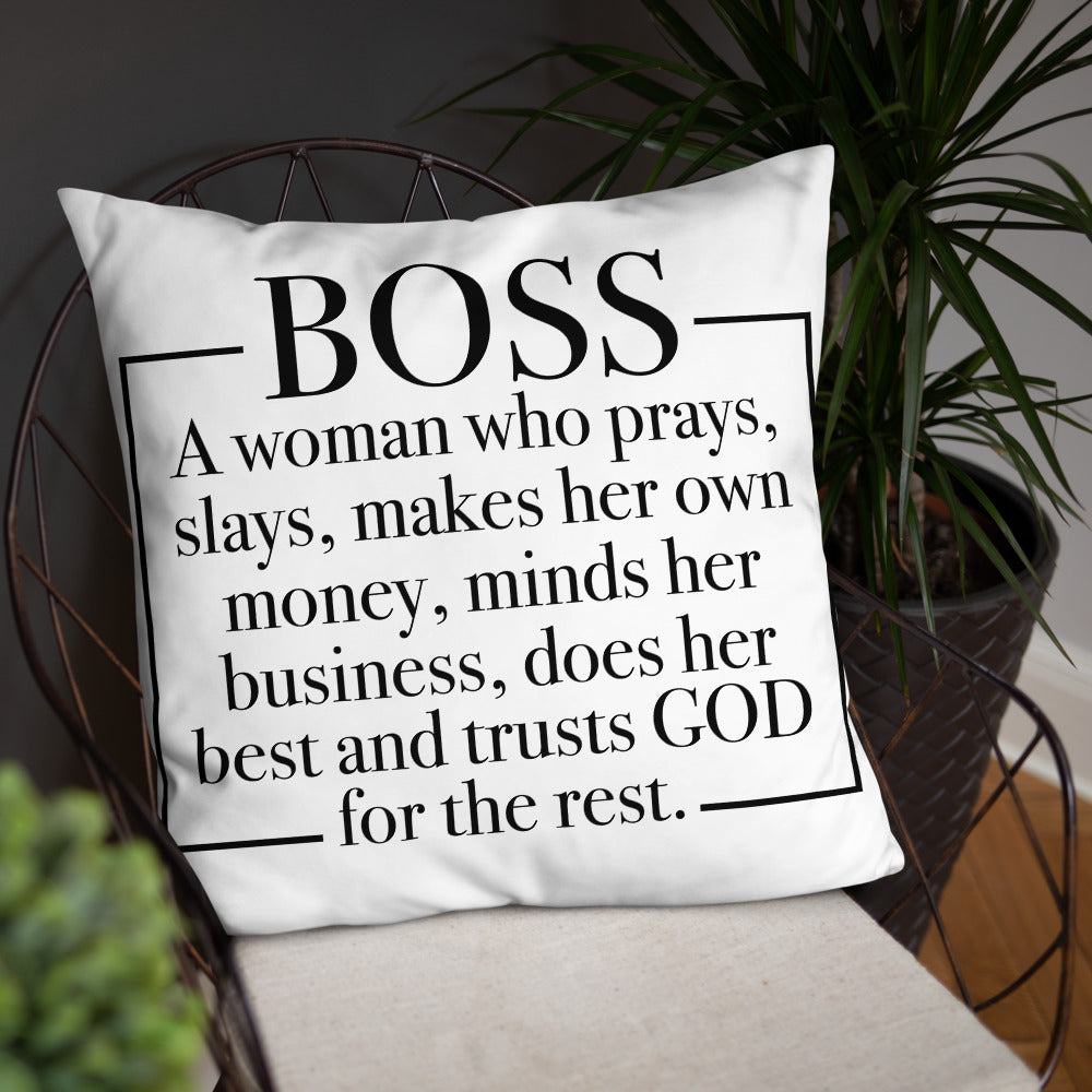 Boss Definition Pillow