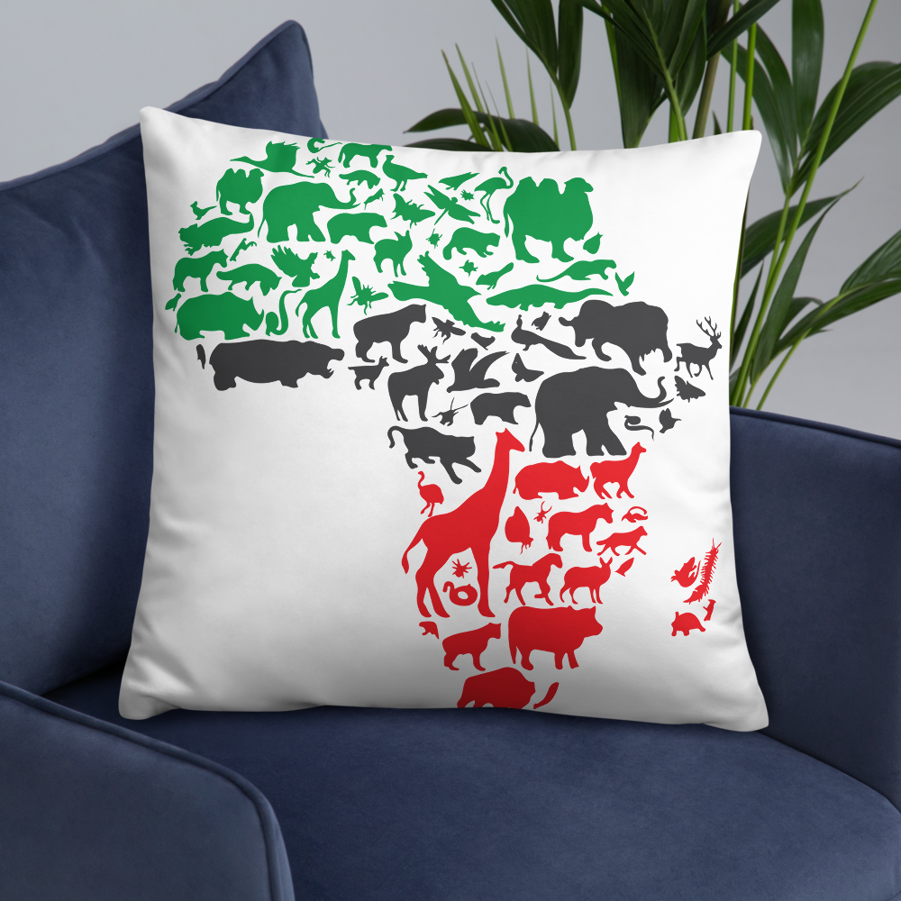 Africa Animal Print Pillow