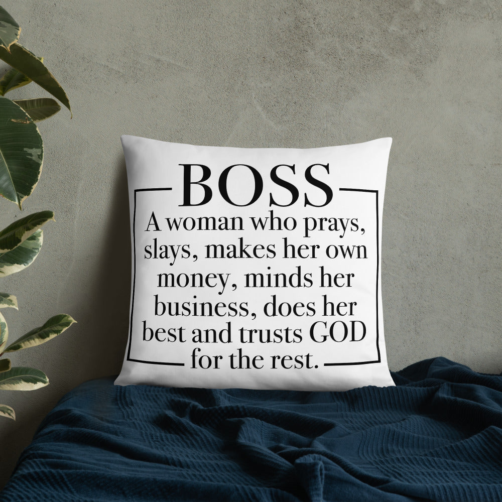 Boss Definition Pillow