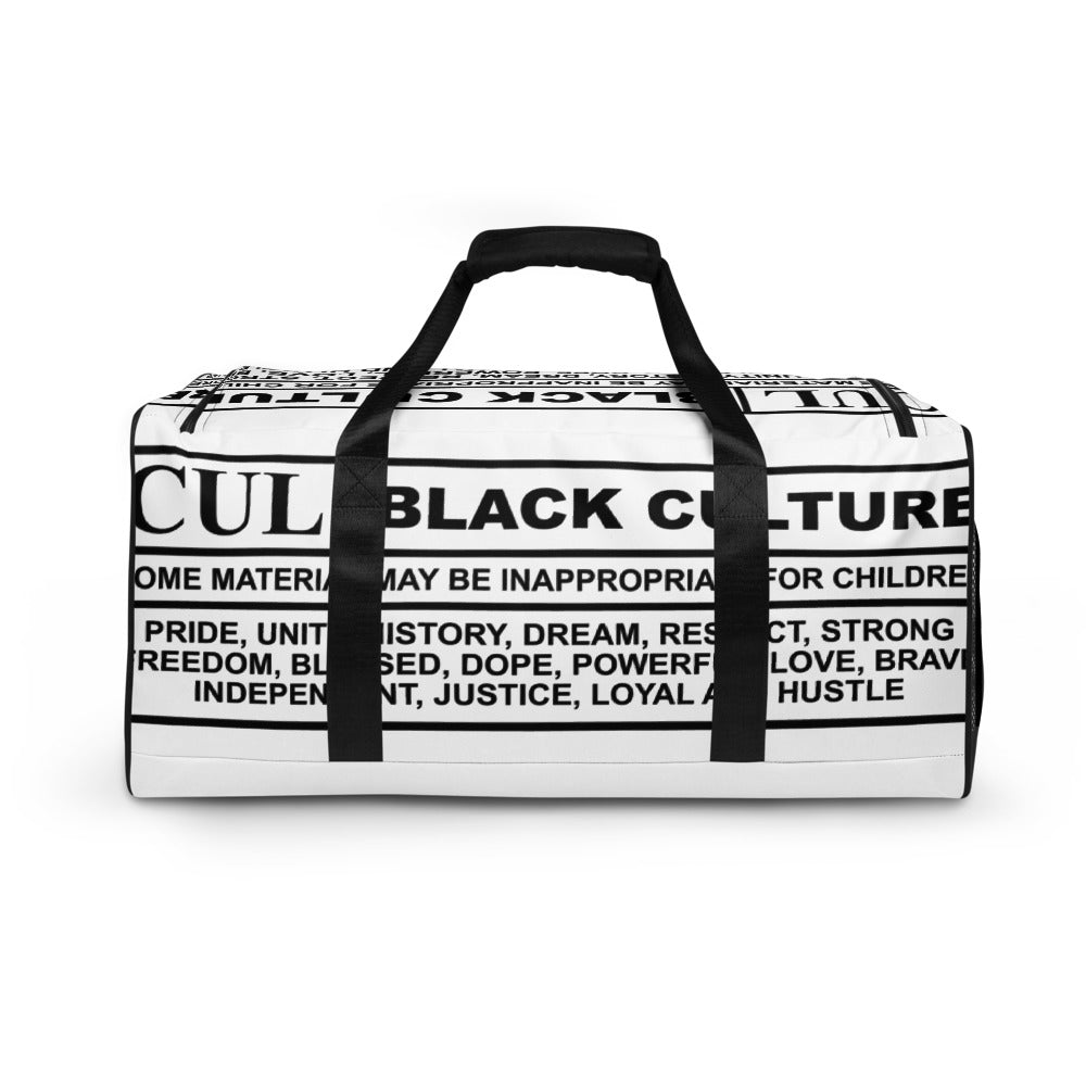 All Over Print Black Duffle bag — Dyckman Beer Co.