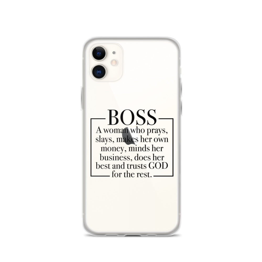 Boss Definition iPhone Case