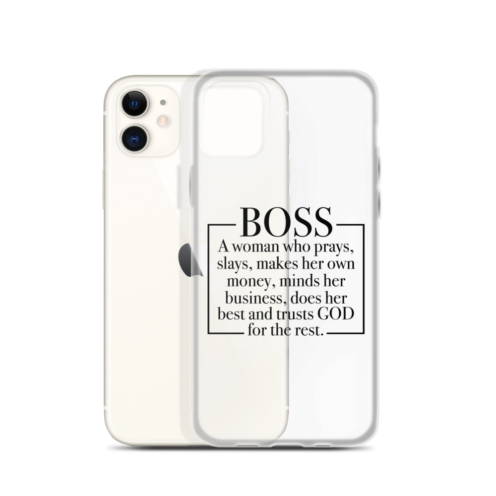 Boss Definition iPhone Case