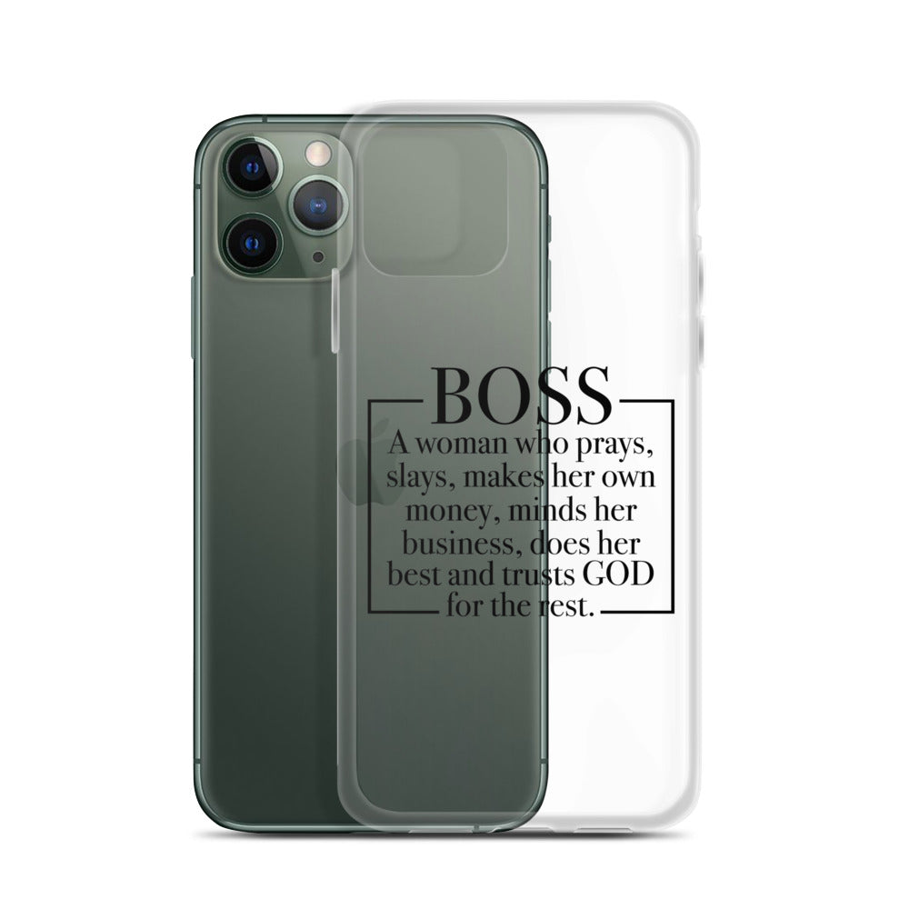 Boss Definition iPhone Case