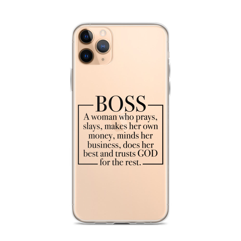 Boss Definition iPhone Case