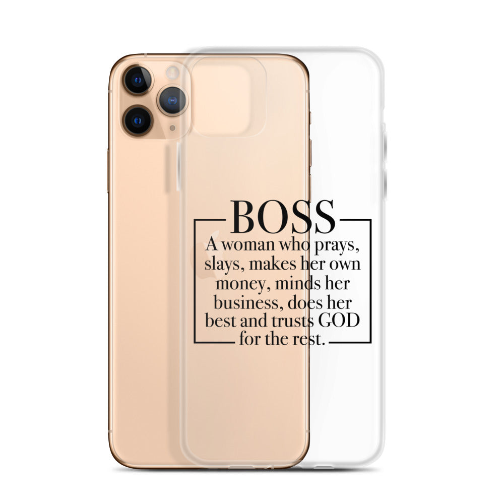 Boss Definition iPhone Case