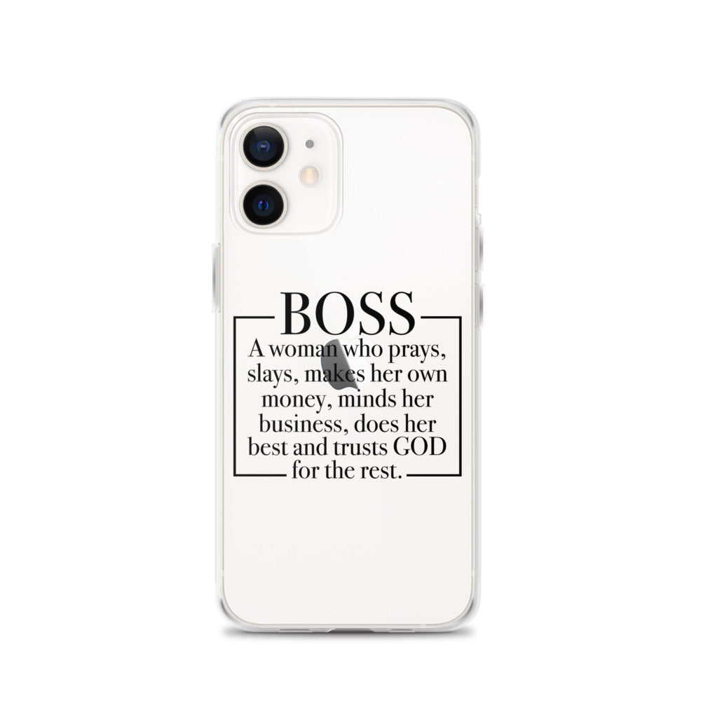 Boss Definition iPhone Case