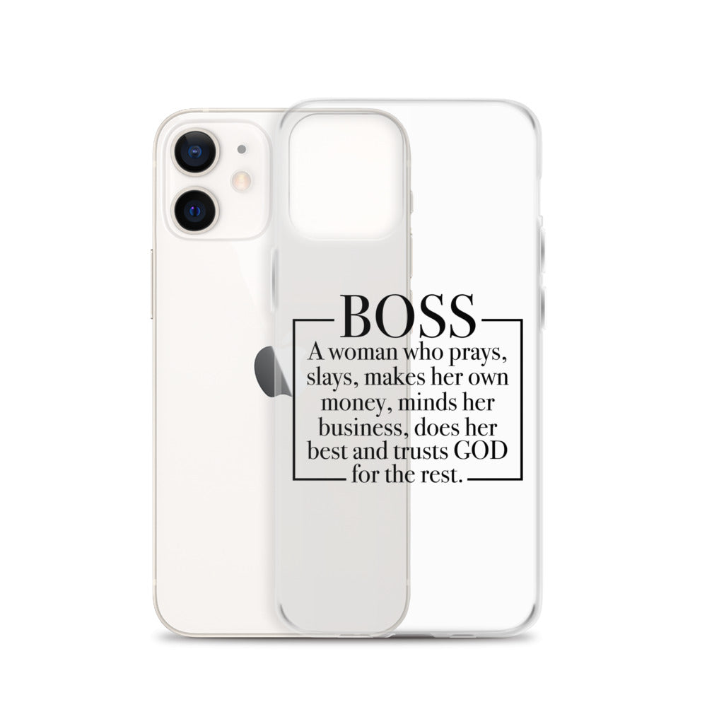 Boss Definition iPhone Case