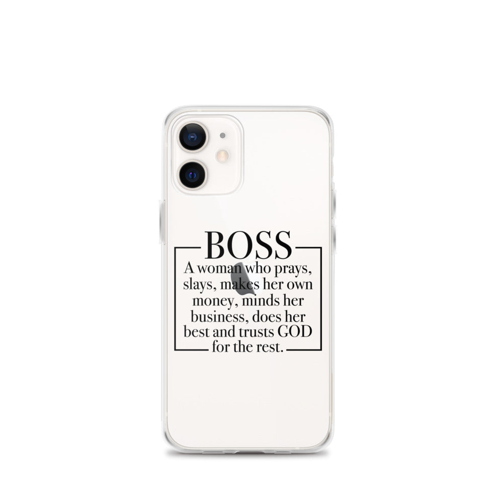 Boss Definition iPhone Case