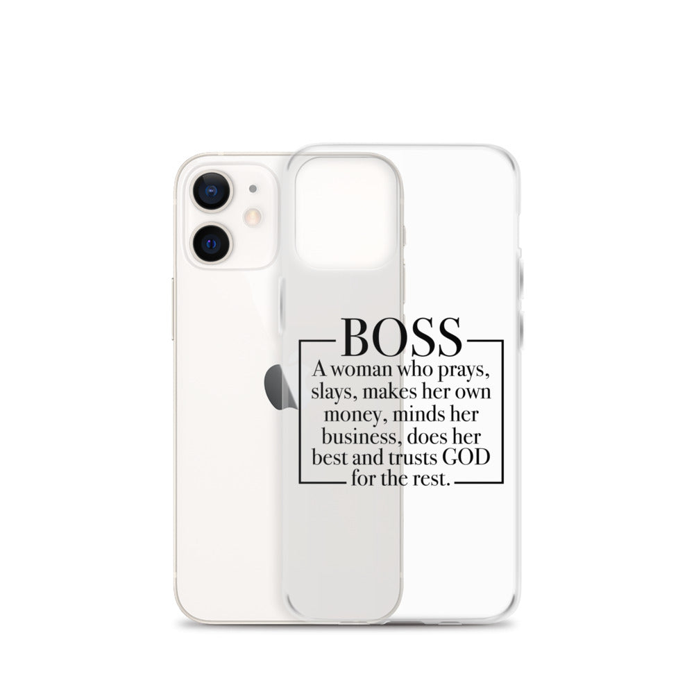 Boss Definition iPhone Case