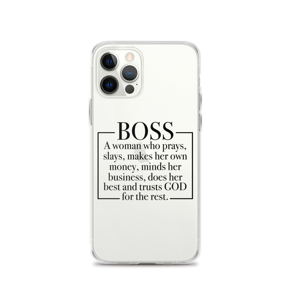 Boss Definition iPhone Case