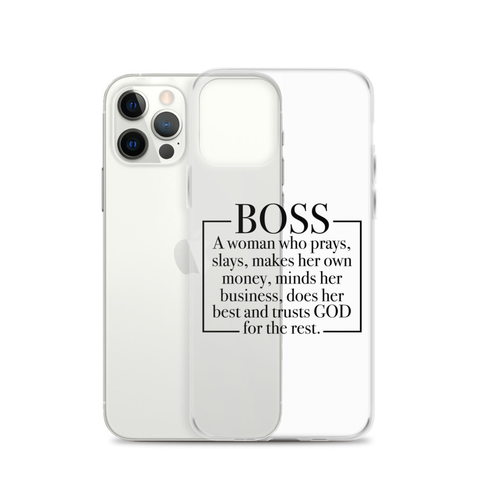 Boss Definition iPhone Case