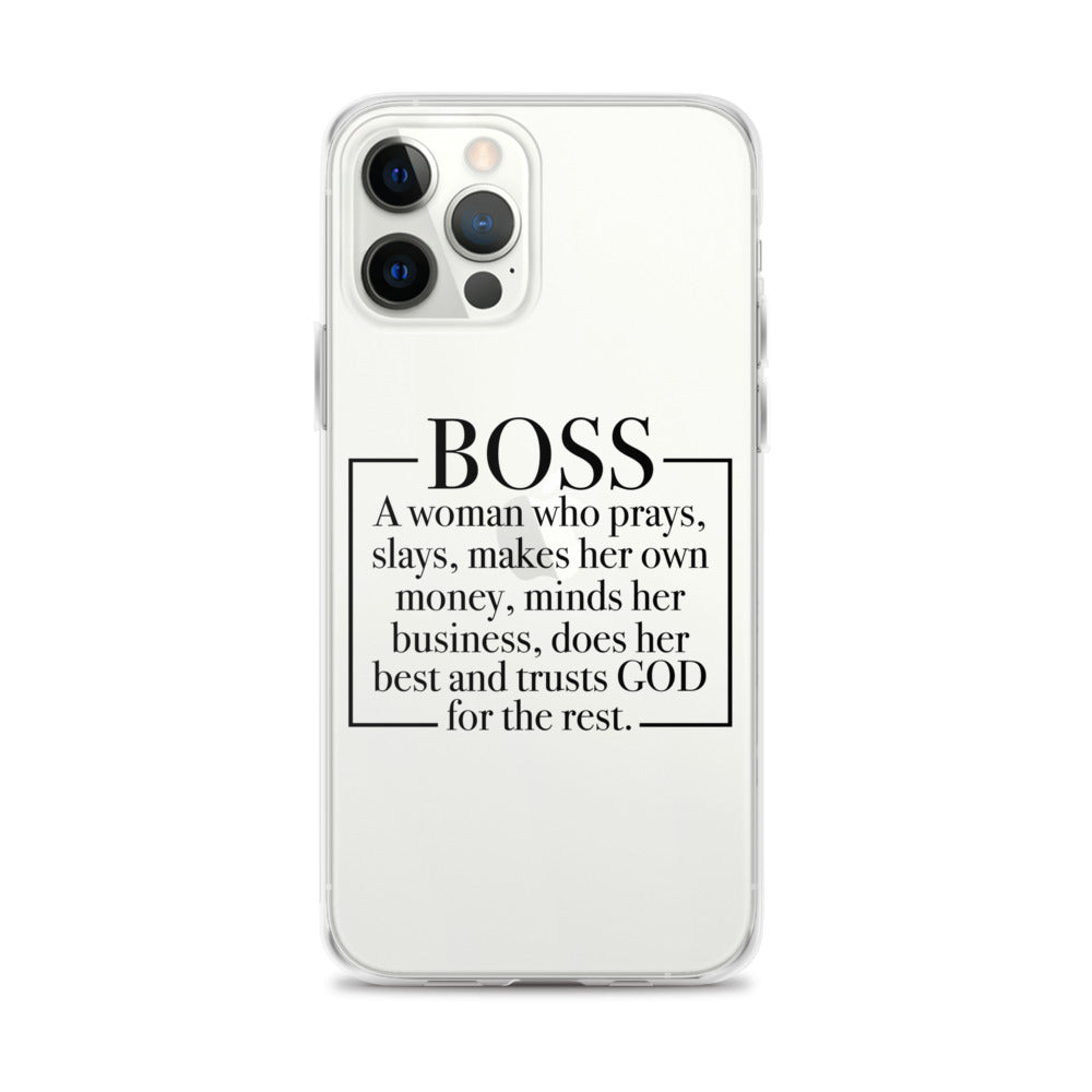 Boss Definition iPhone Case