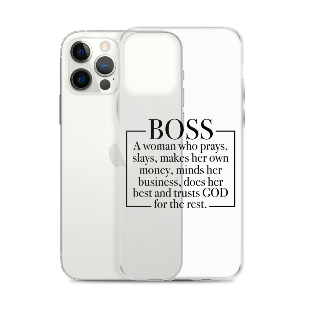 Boss Definition iPhone Case