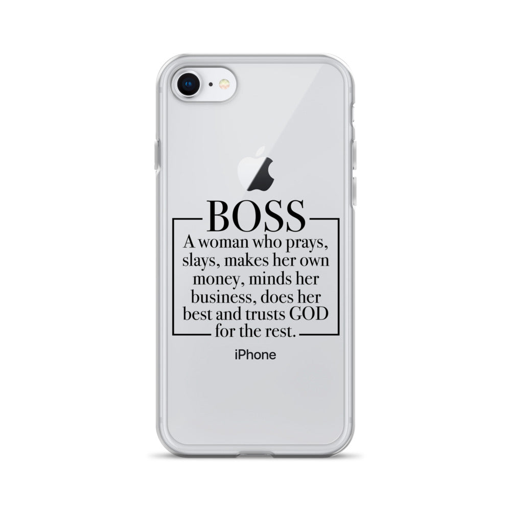 Boss Definition iPhone Case