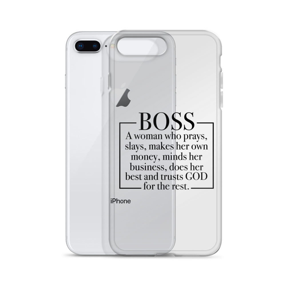 Boss Definition iPhone Case