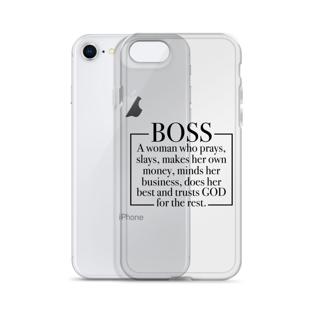 Boss Definition iPhone Case