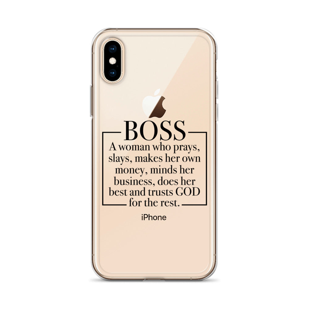 Boss Definition iPhone Case