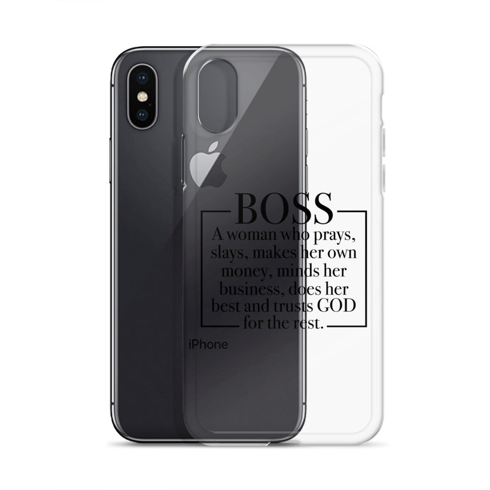 Boss Definition iPhone Case