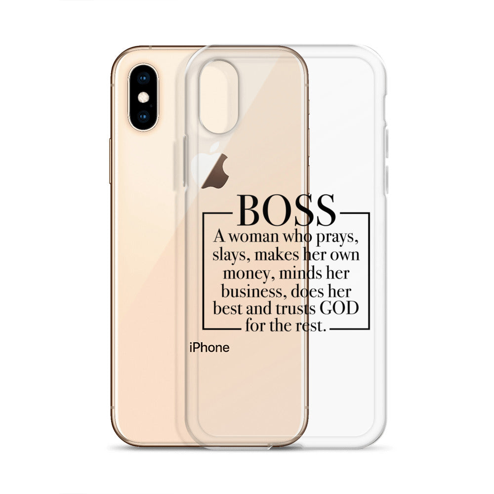 Boss Definition iPhone Case