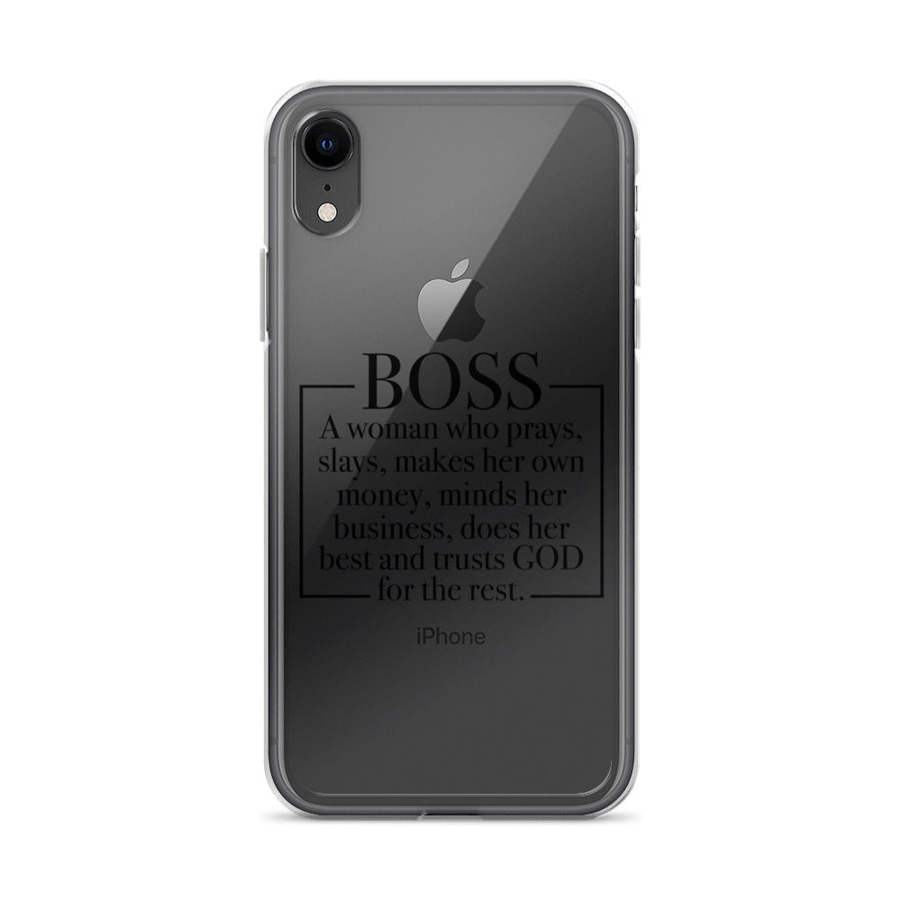 Boss Definition iPhone Case