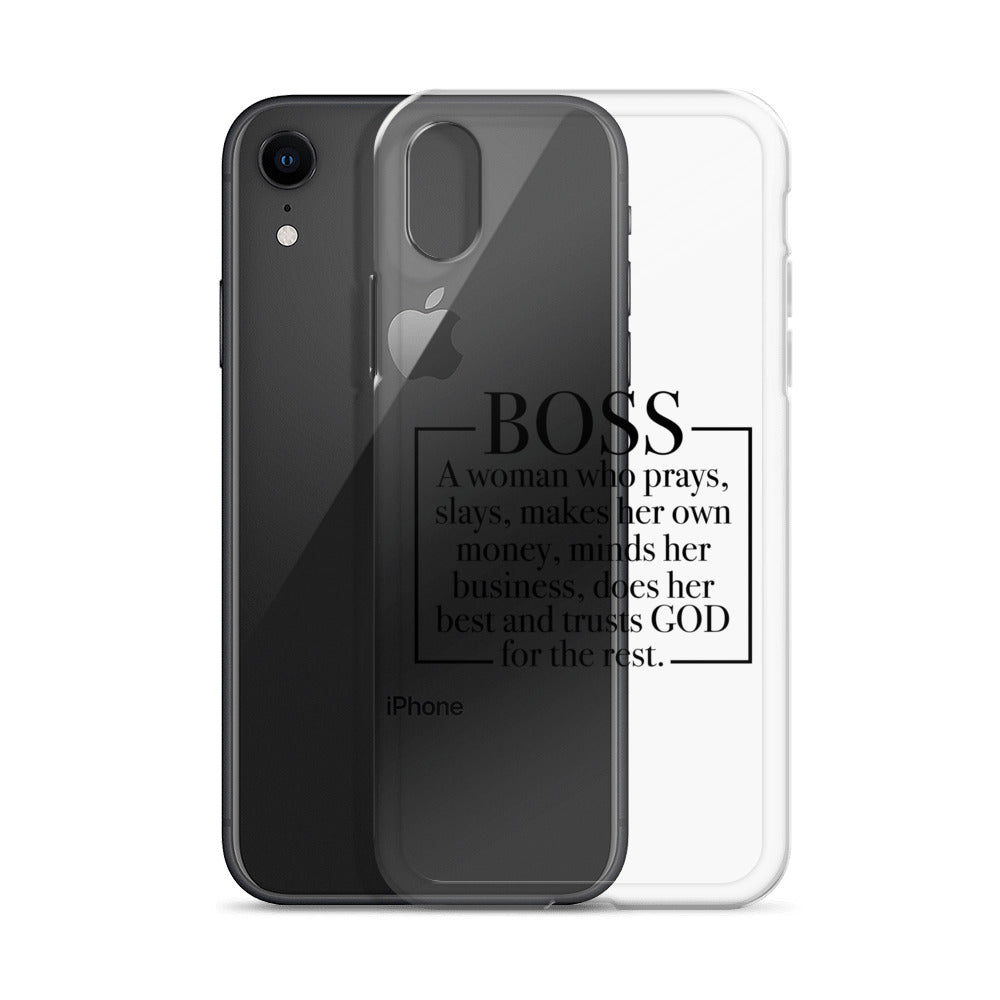 Boss Definition iPhone Case