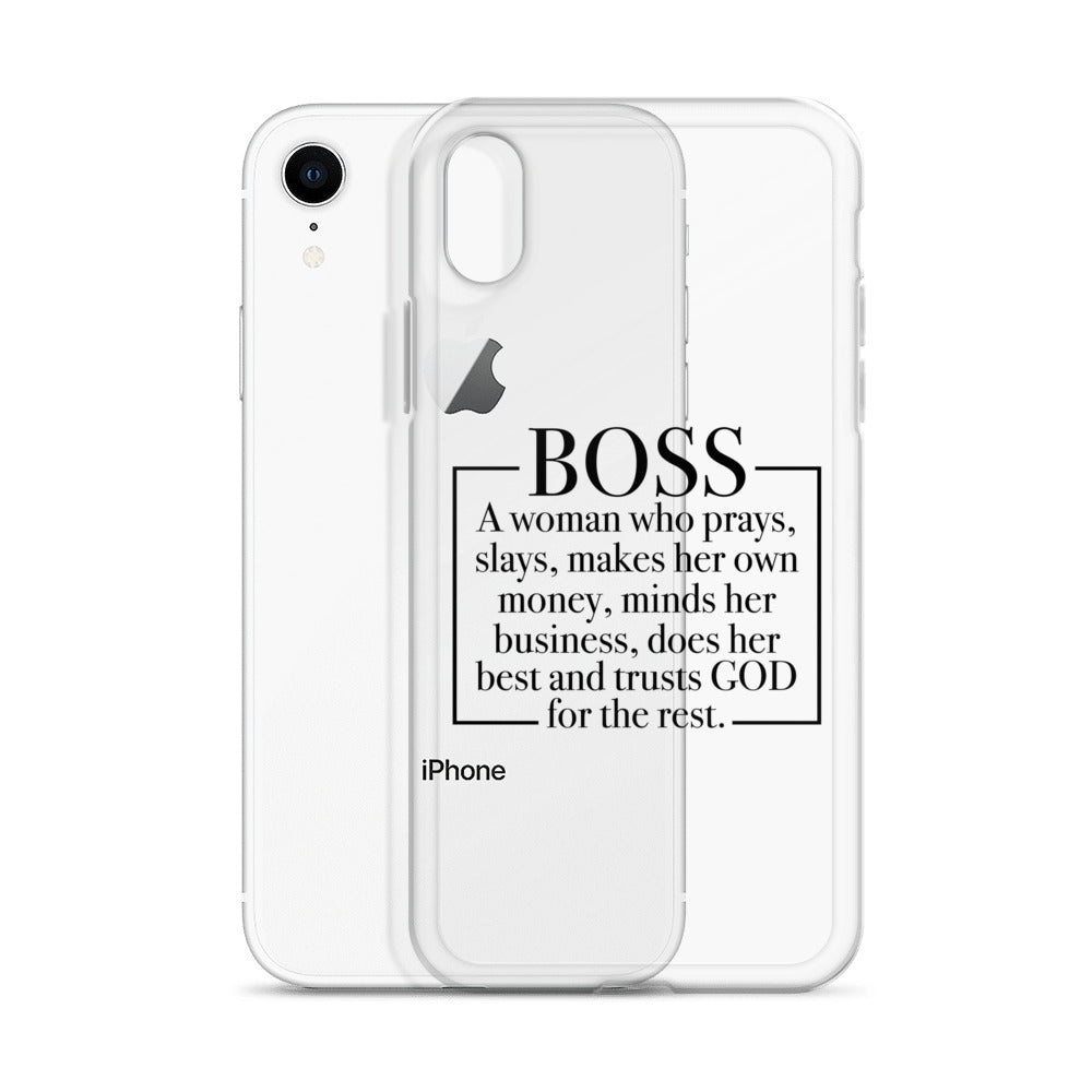 Boss Definition iPhone Case