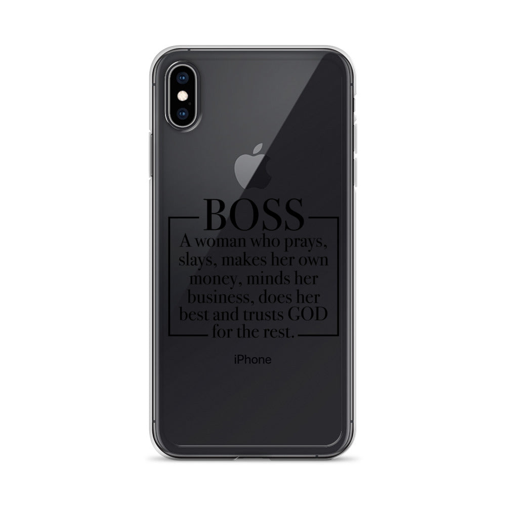 Boss Definition iPhone Case