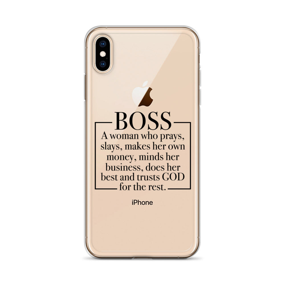 Boss Definition iPhone Case