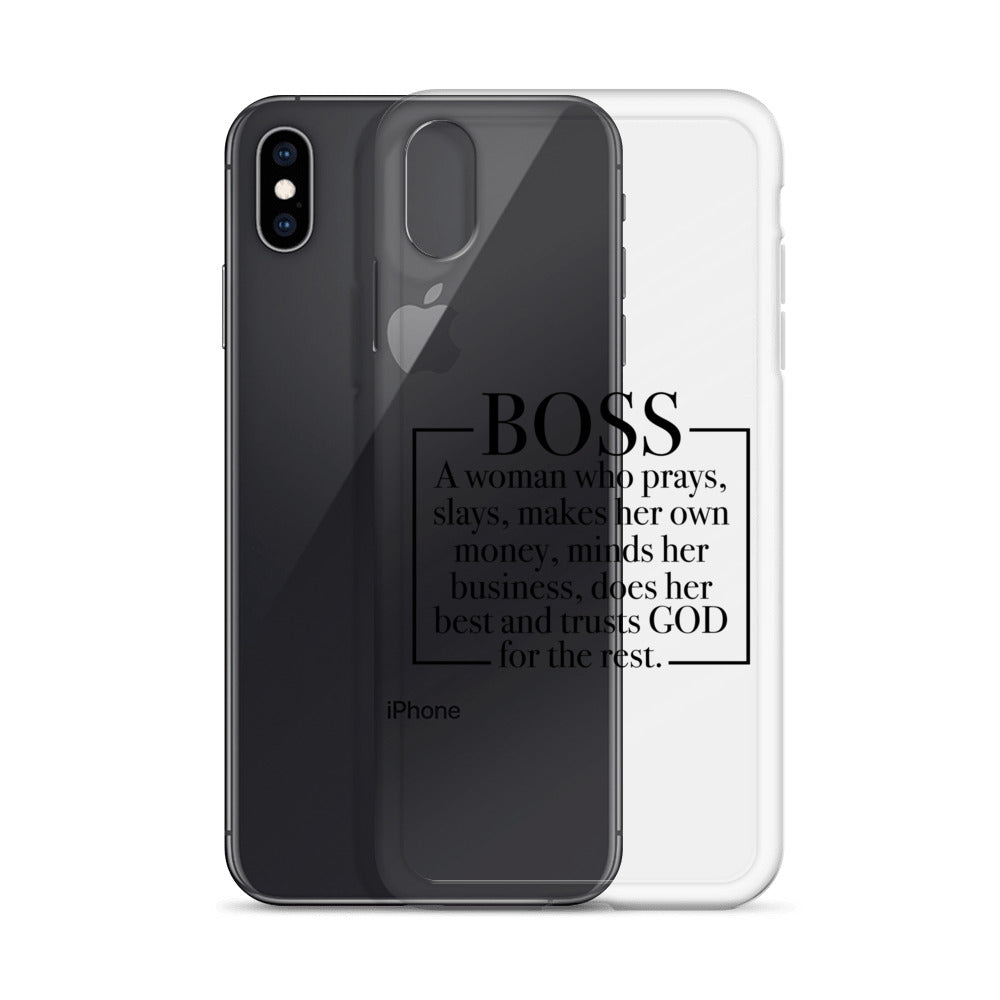 Boss Definition iPhone Case