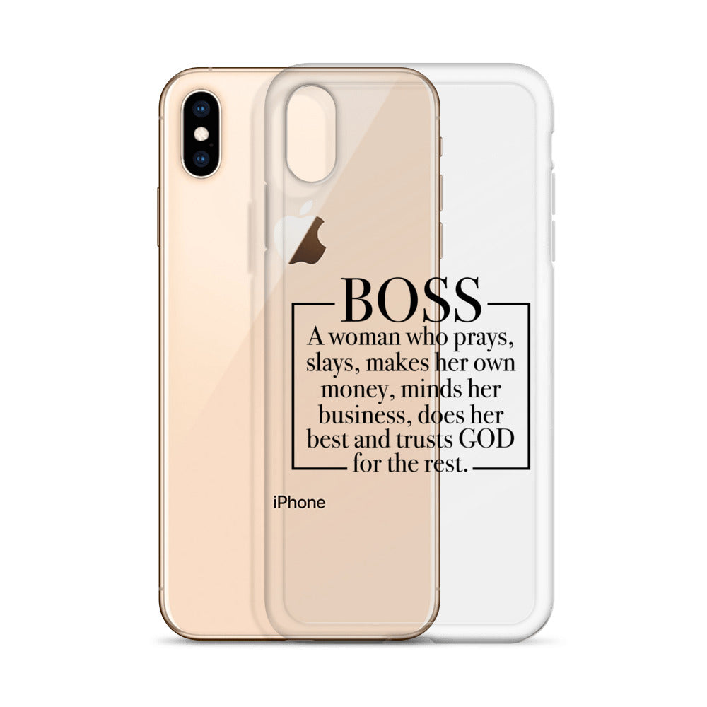 Boss Definition iPhone Case