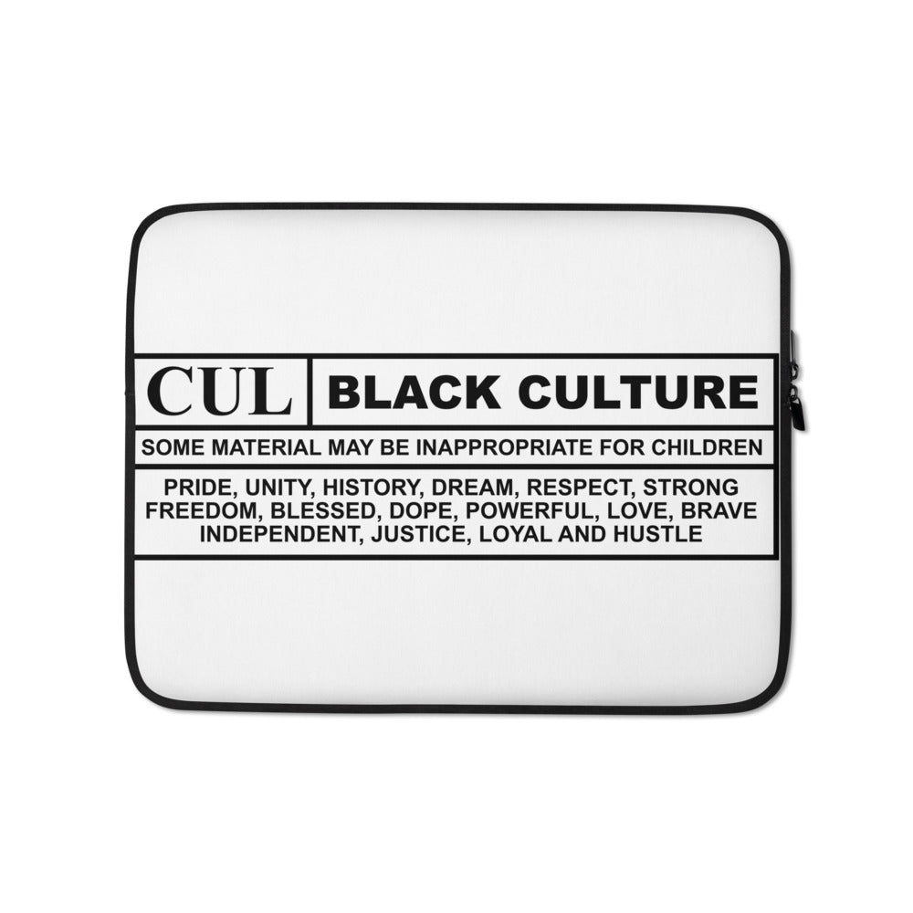 Black Culture Laptop Sleeve