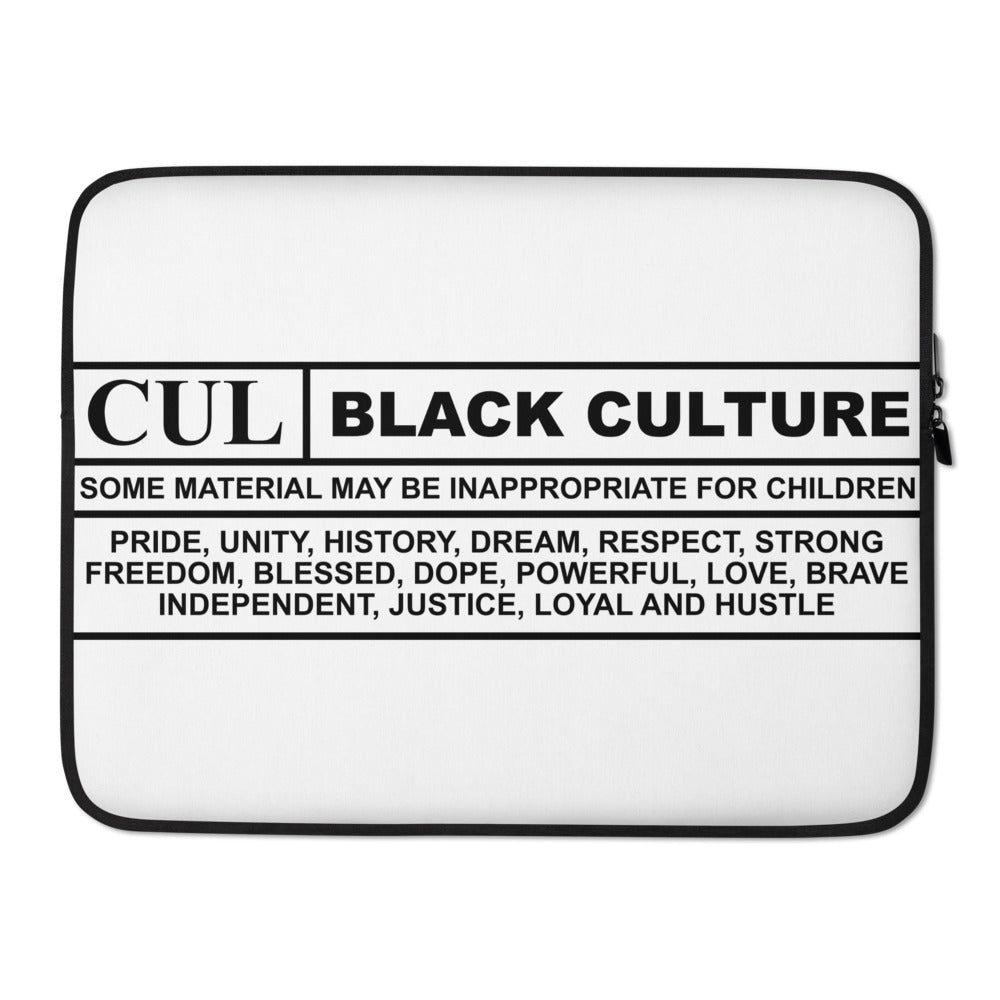 Black Culture Laptop Sleeve